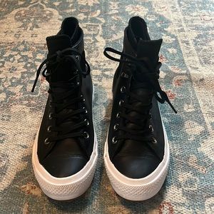 Black Converse with lunarlon